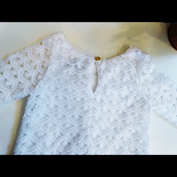 White scalloped lace dress π - Picture 3 of 6